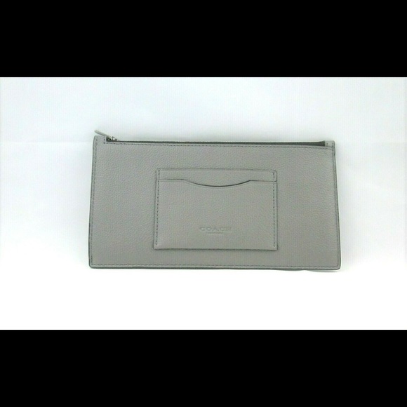 Coach Handbags - Coach ZIp Card Pouch Wallet Heather Grey